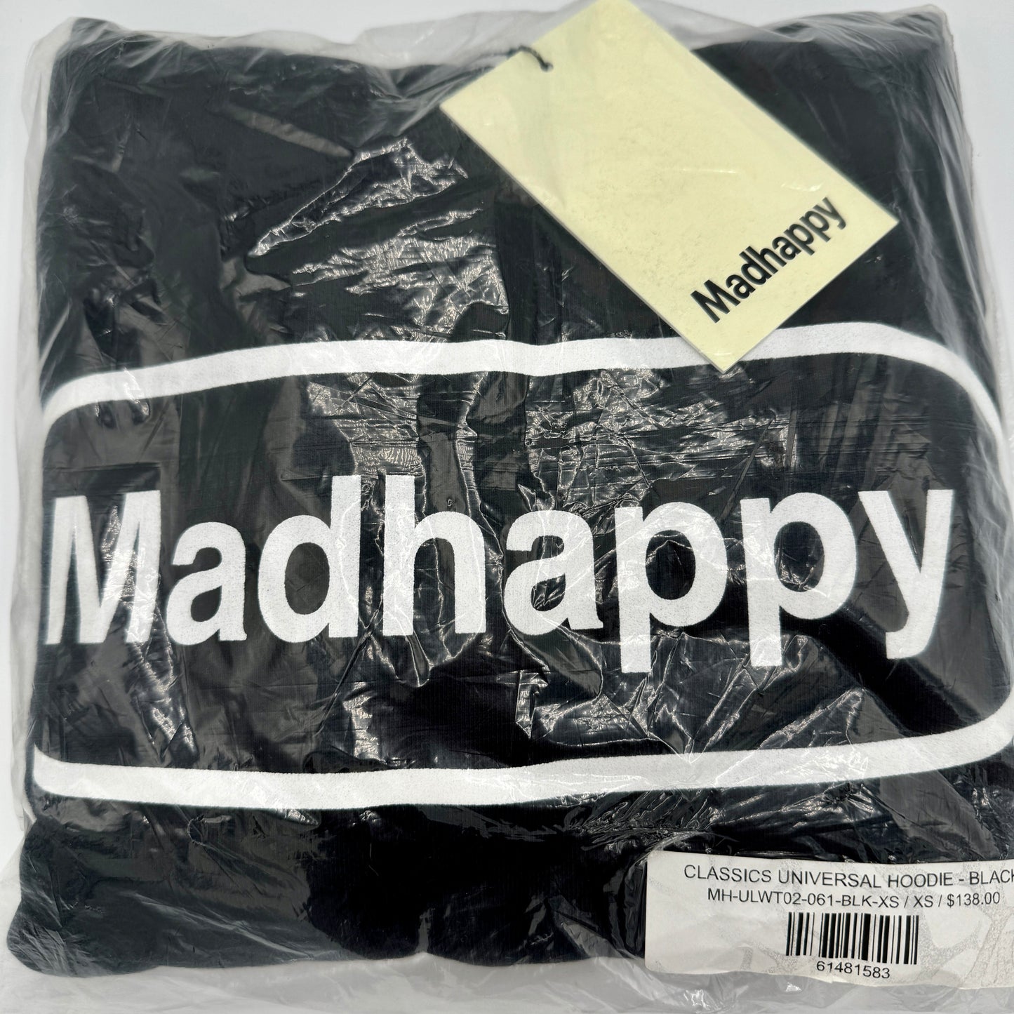 MadHappy Classics Universal Hoodie in black Pill logo design embroidered