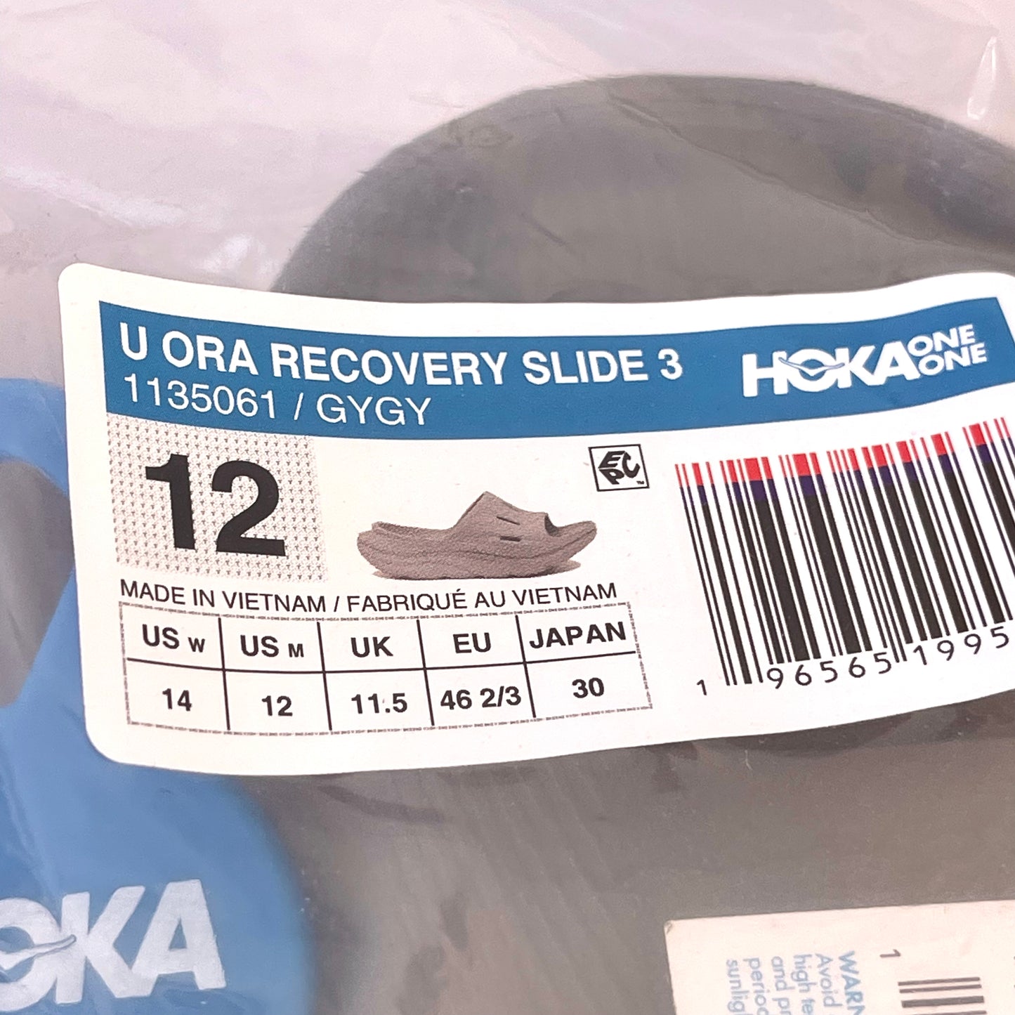 Hoka Ora 3 Recovery Slide Unisex in grey , Hoka One One NEW