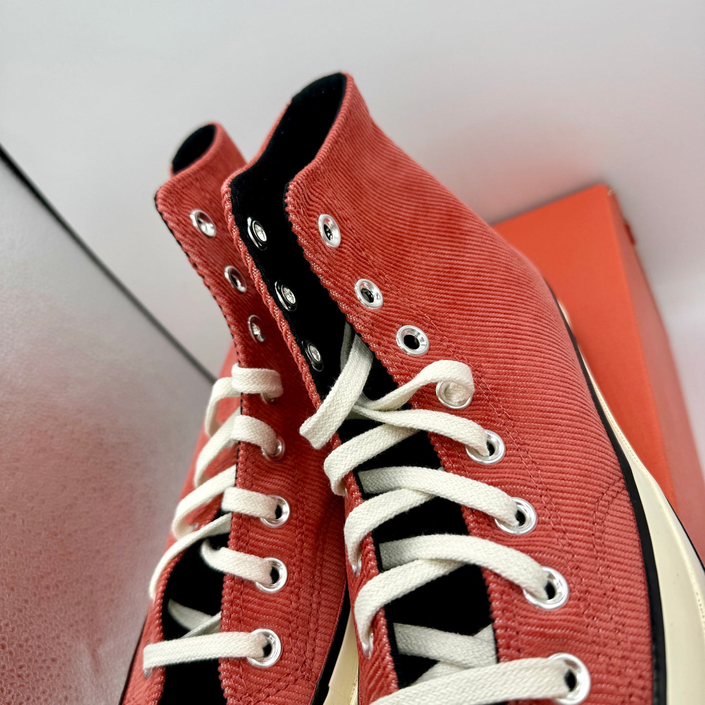 Converse Chuck 70 Hi Classic Tops Rhubarb Pie Corduroy Workwear Red Black