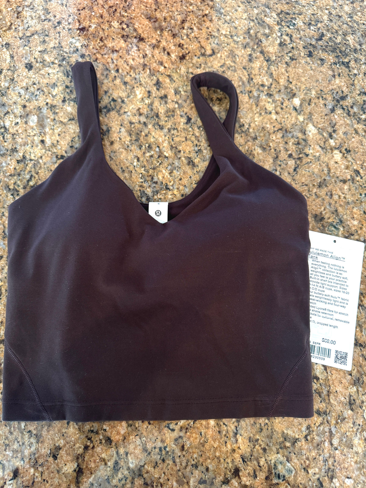 Lululemon Align Tank Top - Espresso Brown