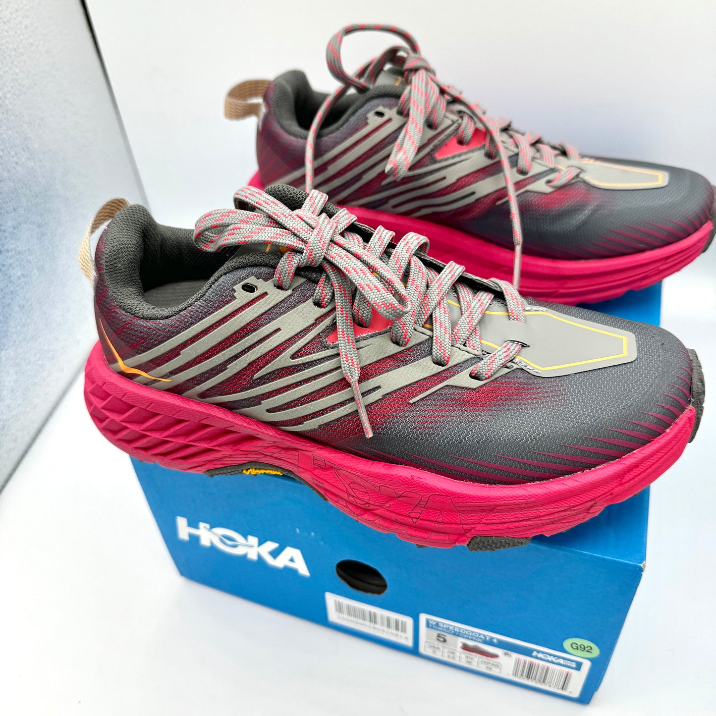 Hoka Speedgoat 4 Women’s Trail Running Shoes Castlerock Paradise Pink