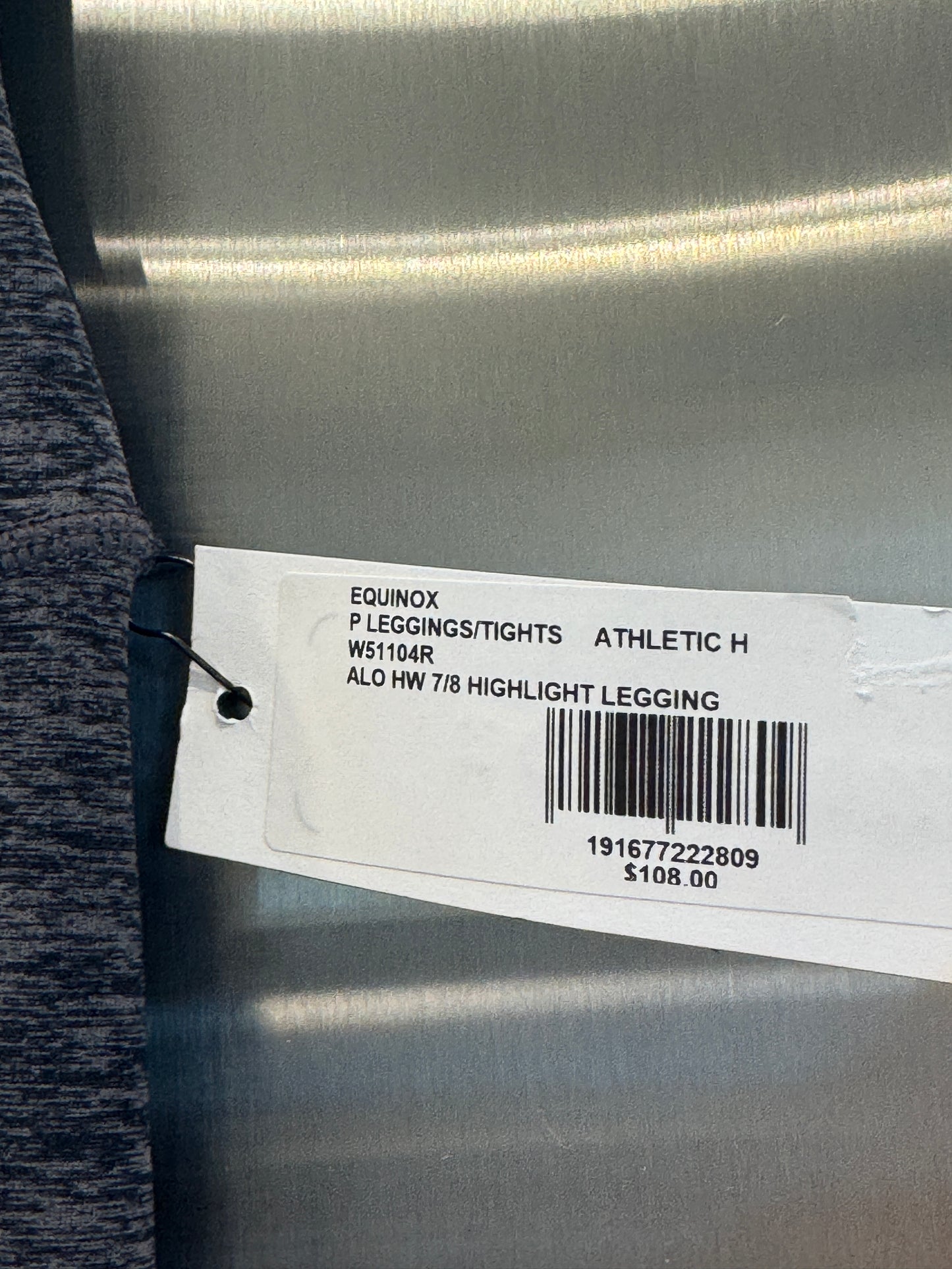 Alo Yoga Alosoft Highlight Leggings HW 7/8 Athletic Grey Heather