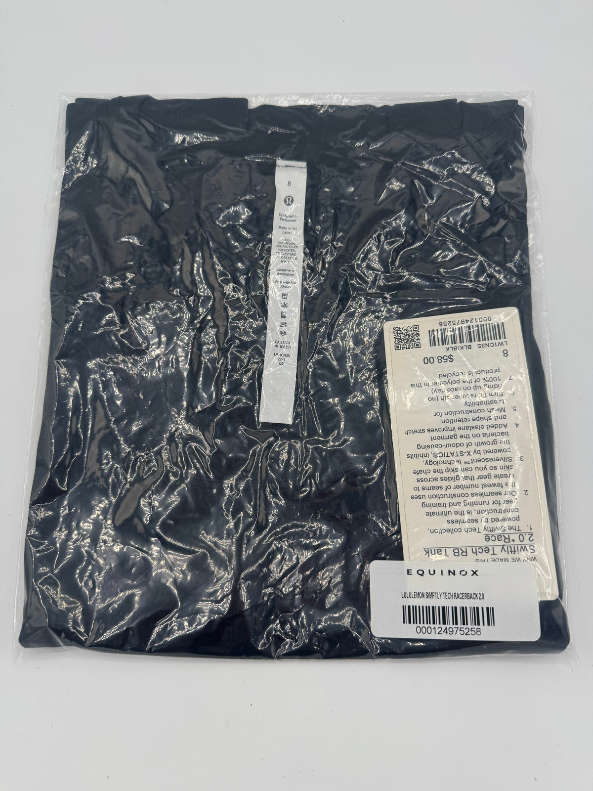 Lululemon Swiftly Tech Racerback 2.0 Tank Top - Race Length in Black