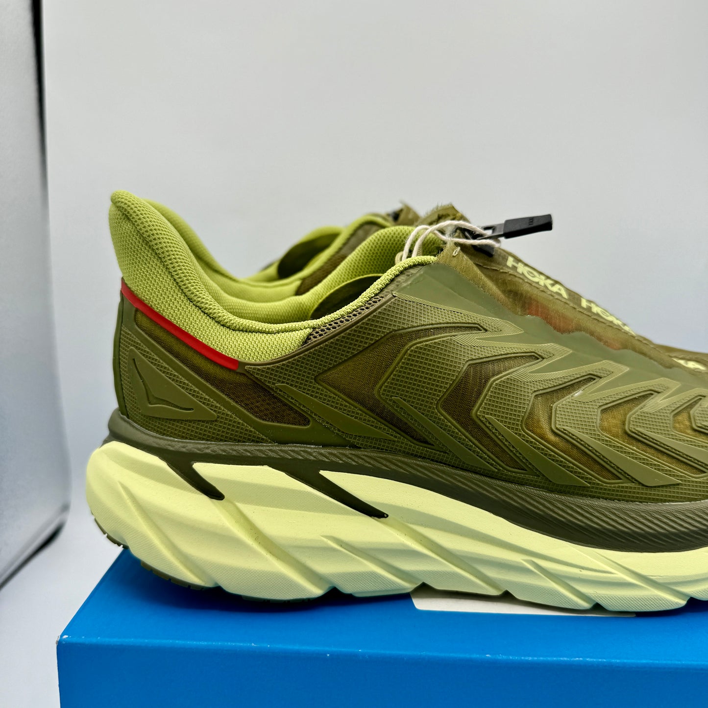 Hoka Project Clifton Avocado Dark Citron Unisex Shoes ADCT Olive Green