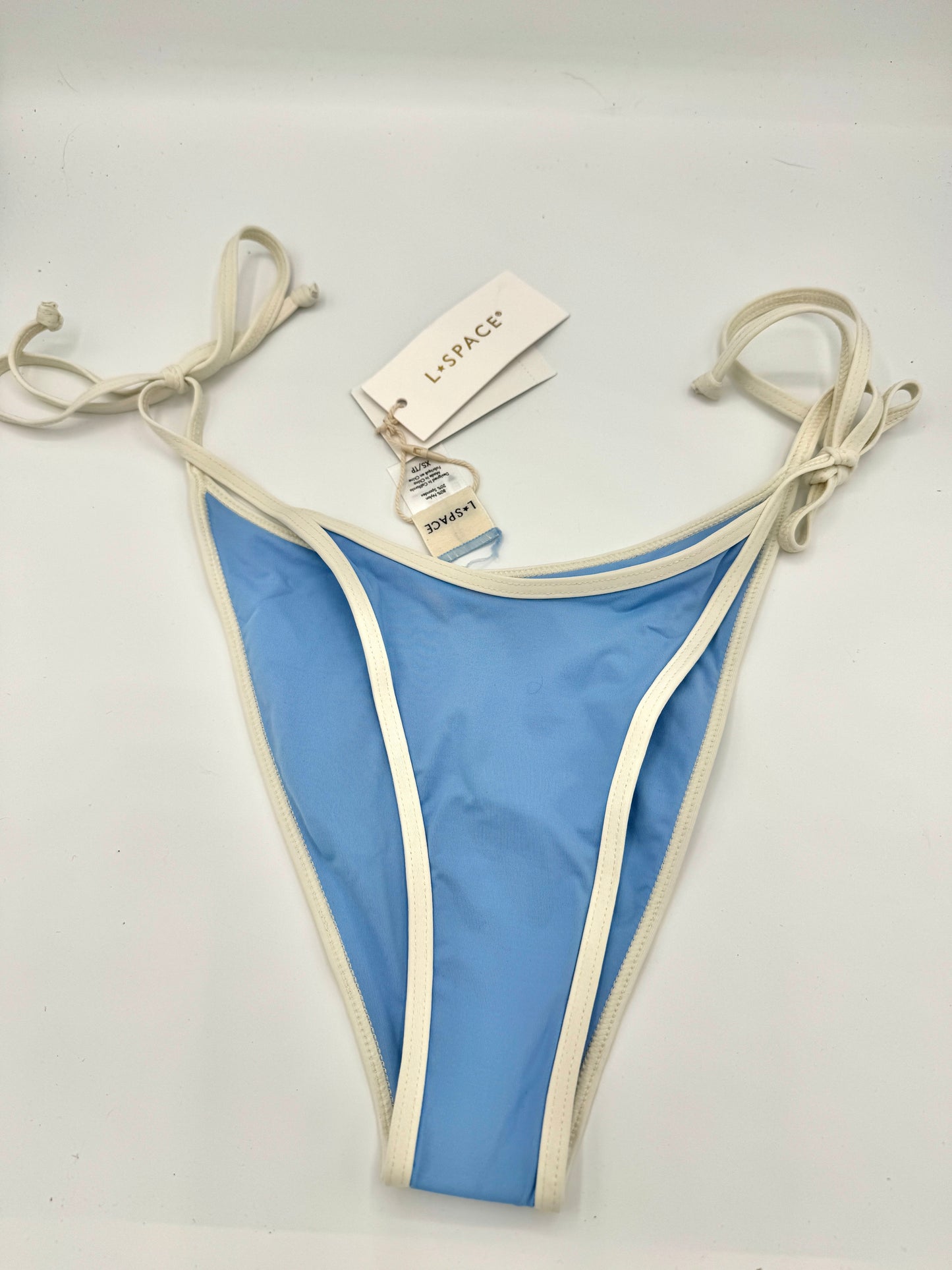 L Space Levy Classic Swim Bottom in Aura Blue / Cream