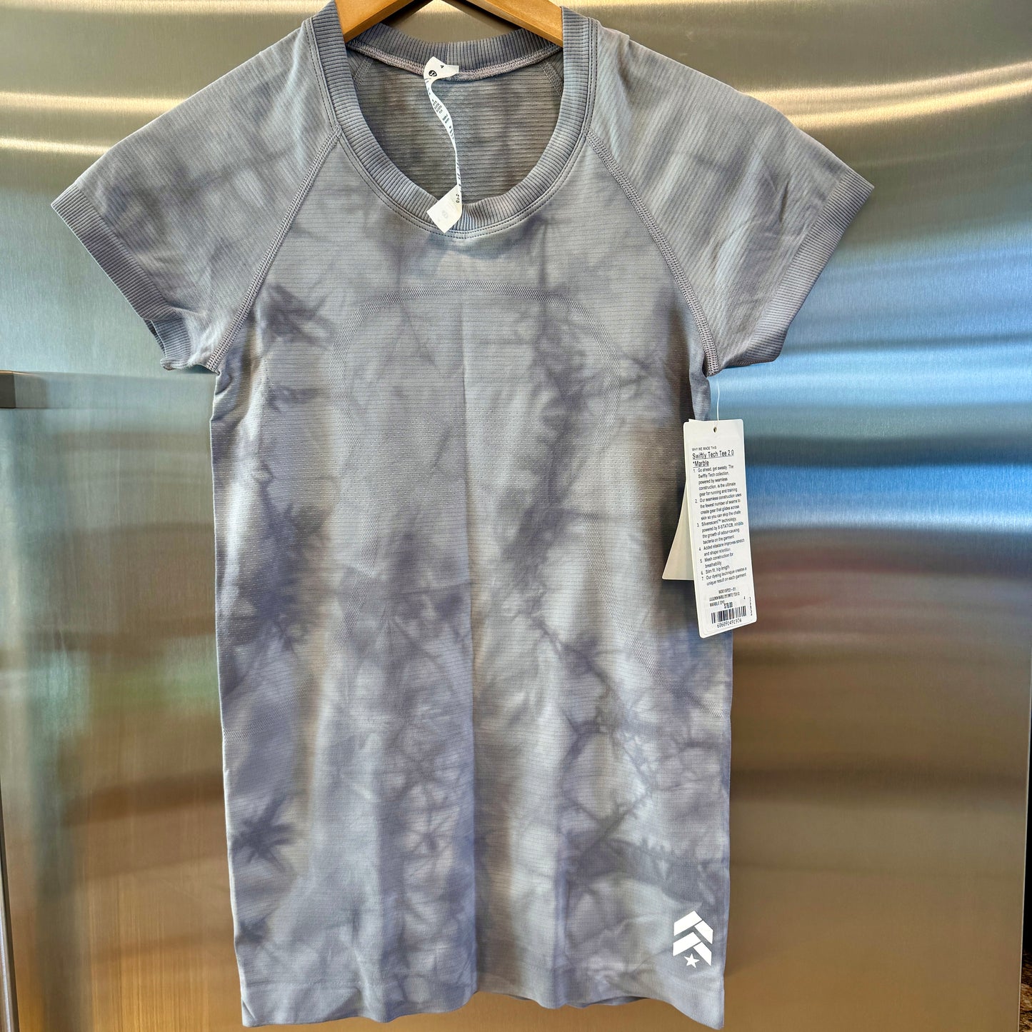 Lululemon Swiftly Tech Short Sleeve Shirt 2.0 Marble Dye Rhino Grey Athletic