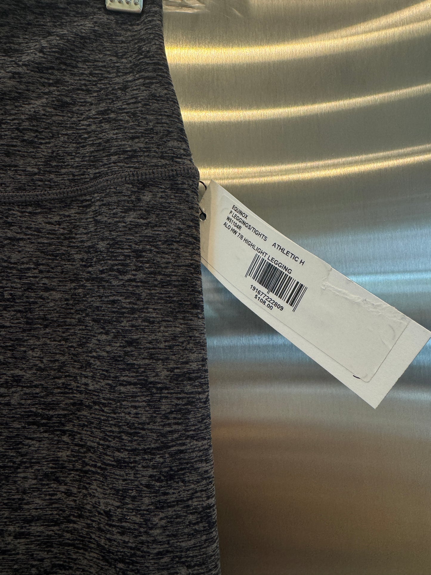 Alo Yoga Alosoft Highlight Leggings HW 7/8 Athletic Grey Heather