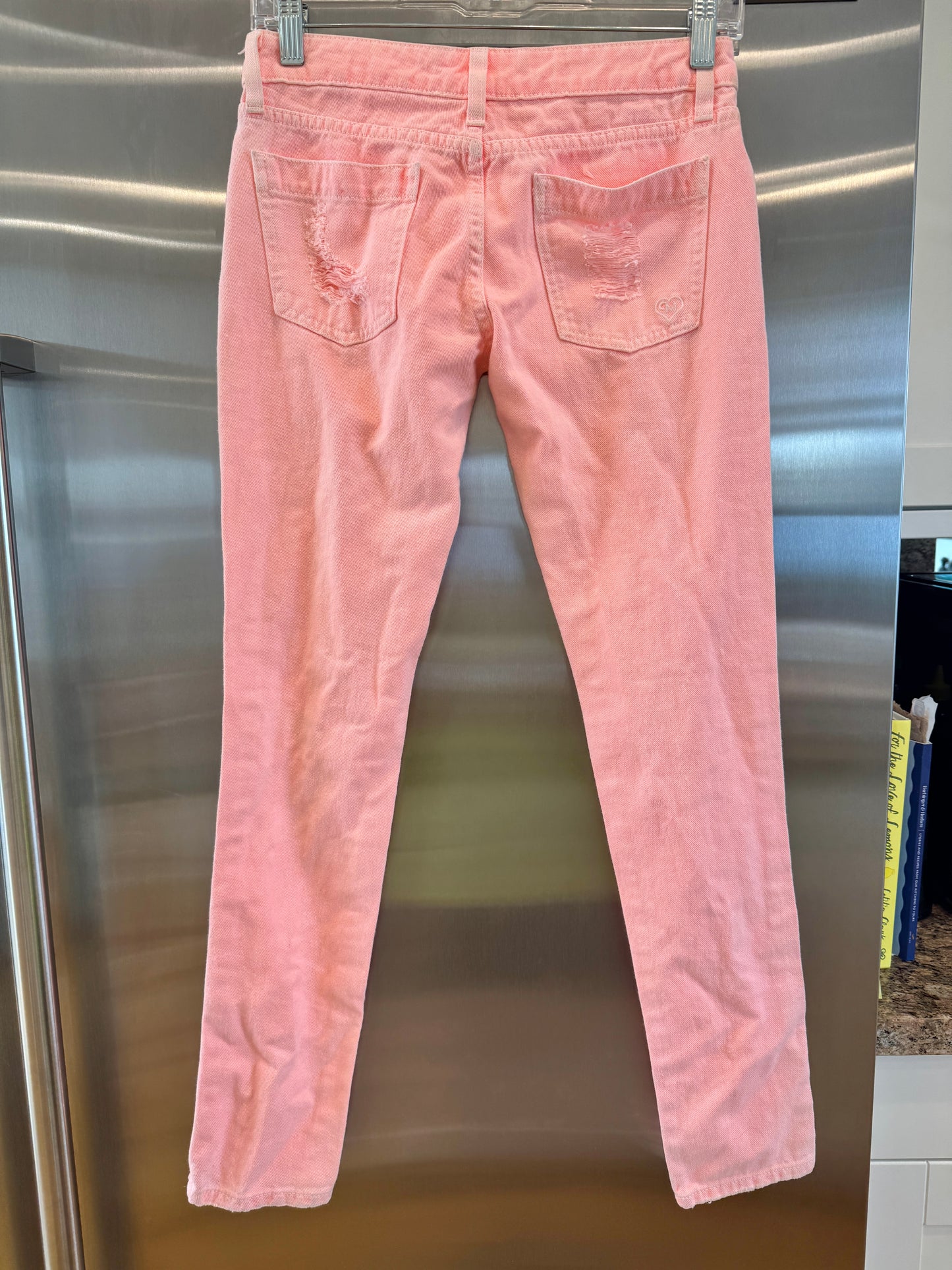 Carmar LF Orange Jeans Distressed Denim Pants