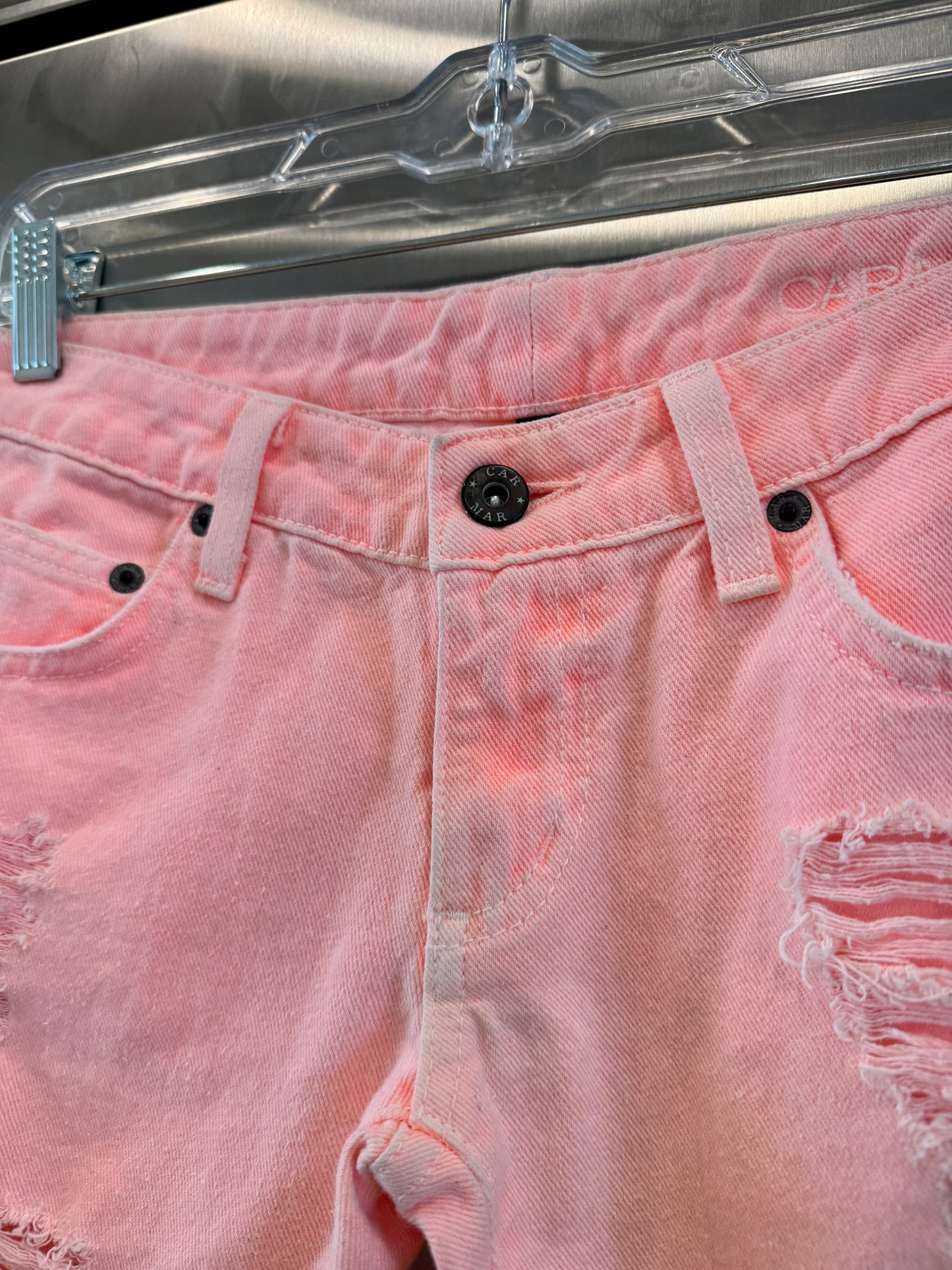 Carmar LF Orange Jeans Distressed Denim Pants