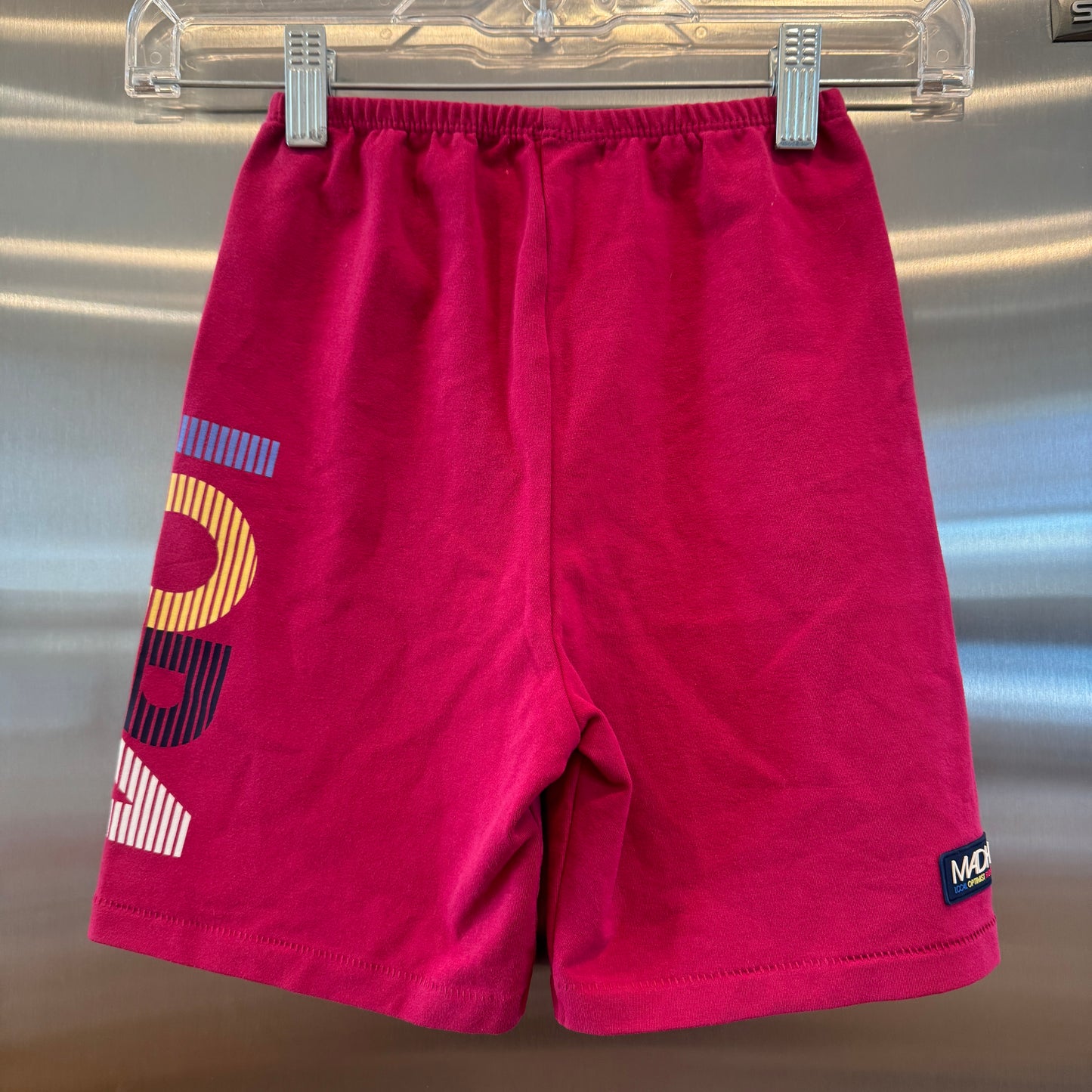MadHappy Local Optimist Run Club Biker Shorts in Magenta Peony