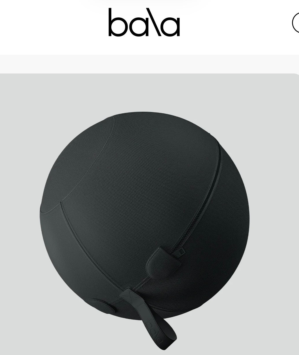 Bala Balance Ball in Charcoal Grey, Bala Mama