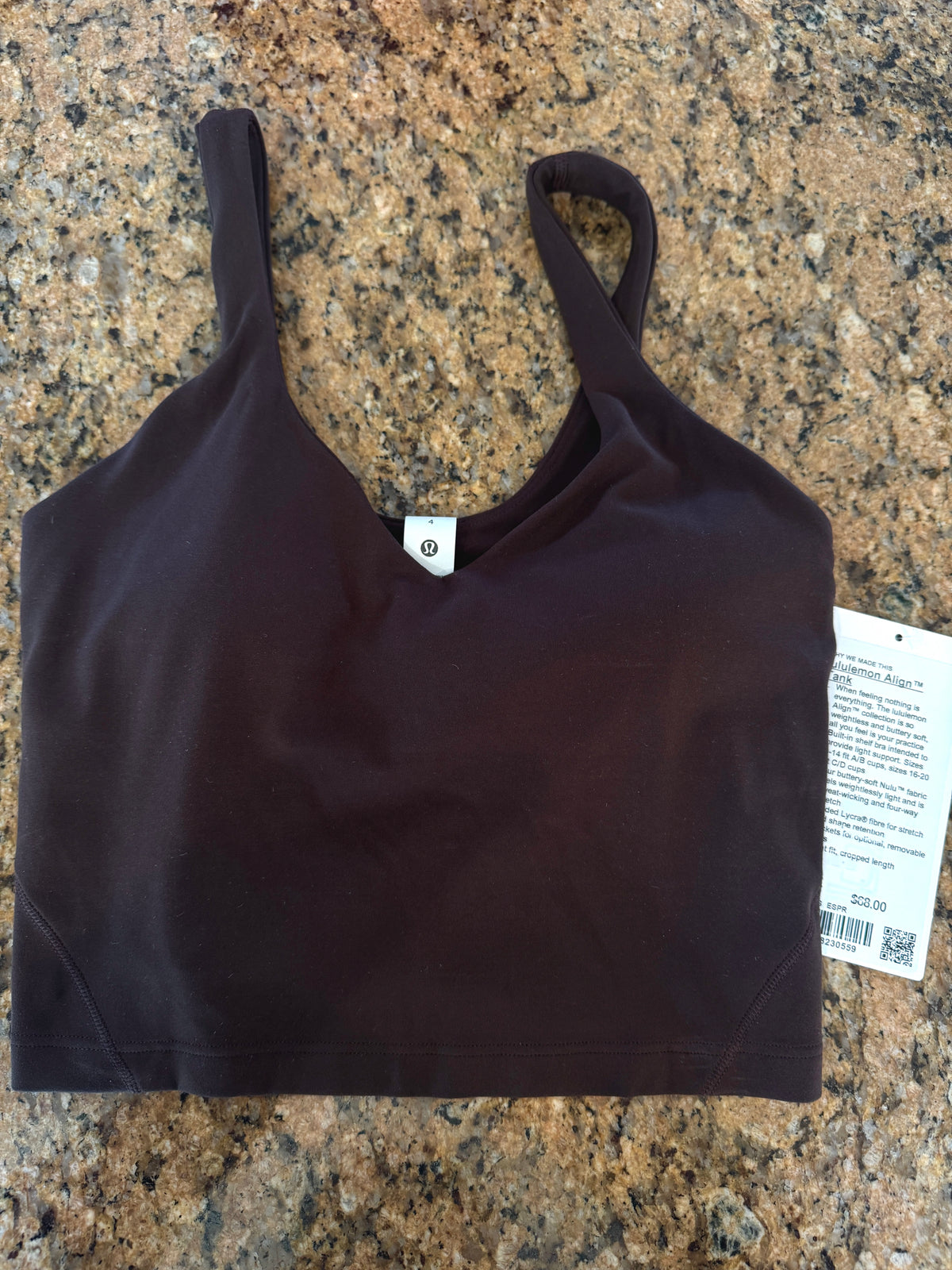 Lululemon Align Tank Top - Espresso Brown