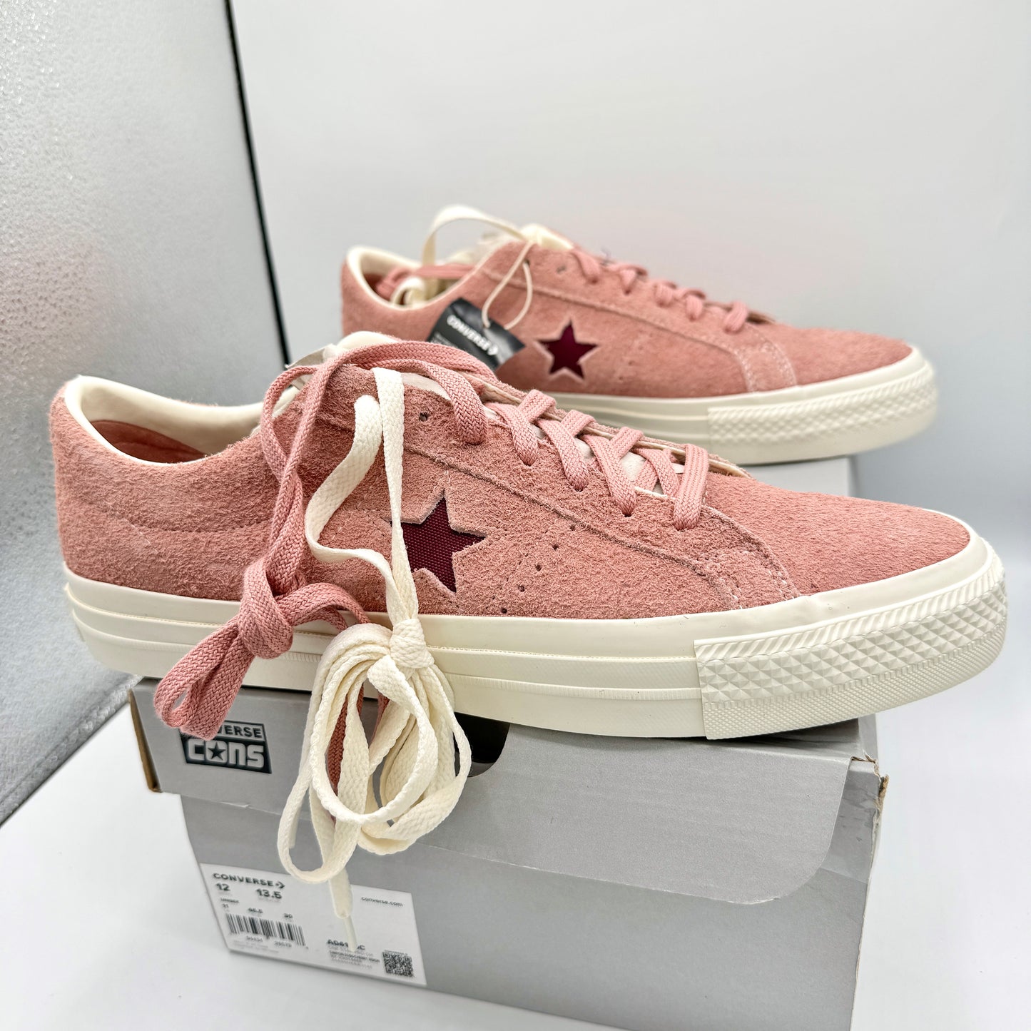 Converse One Star Pro OX Shoes Cherry Vision Canyon Dusk Pink Suede Leather