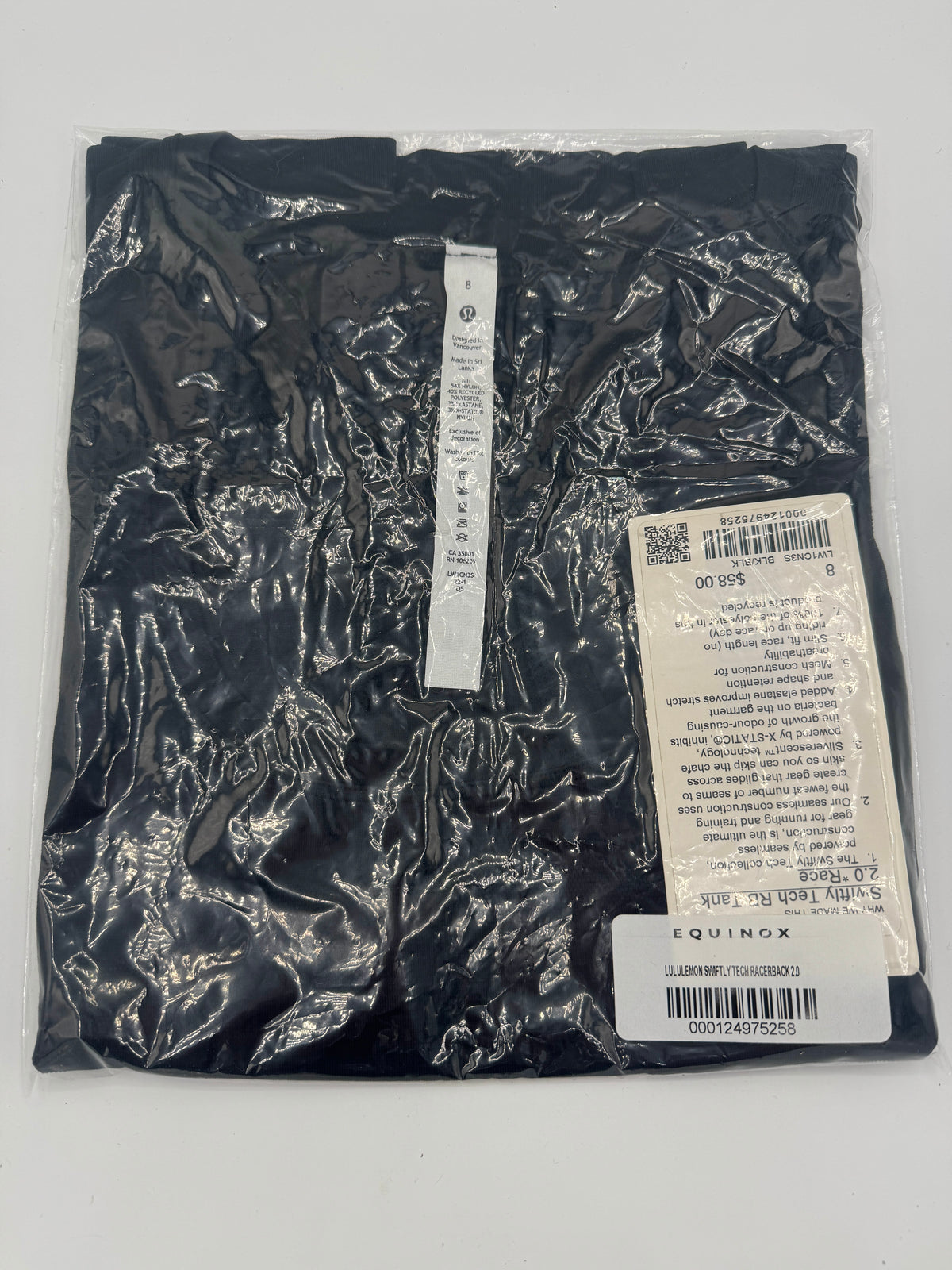 Lululemon Swiftly Tech Racerback 2.0 Tank Top - Race Length in Black