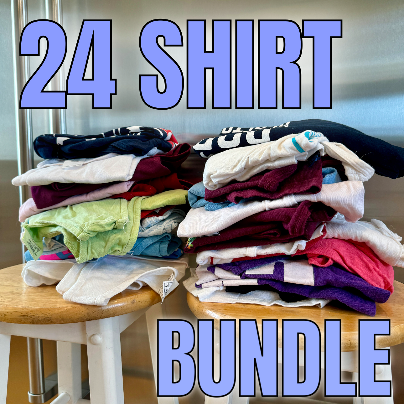 Pi Beta Phi BUNDLE 24 Shirts Sorority Bulk Pre-Owned Various Tees and Tank Tops