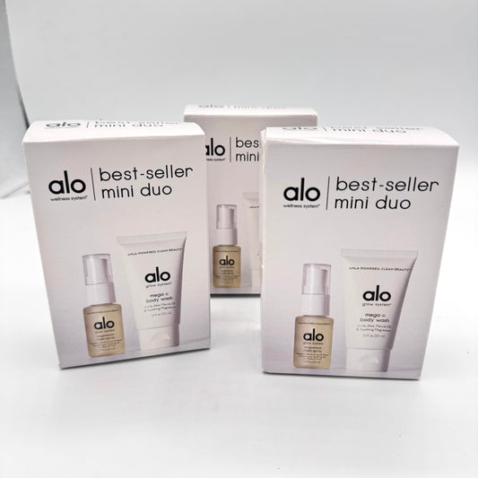 Bundle of Alo Wellness Minis Magnesium Spray and Mega C Bodywash