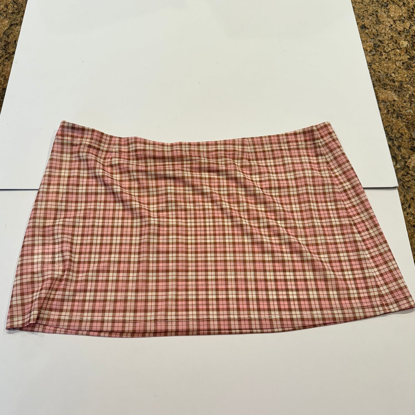 Miaou Fig Mini Skirt in Baby Plaid