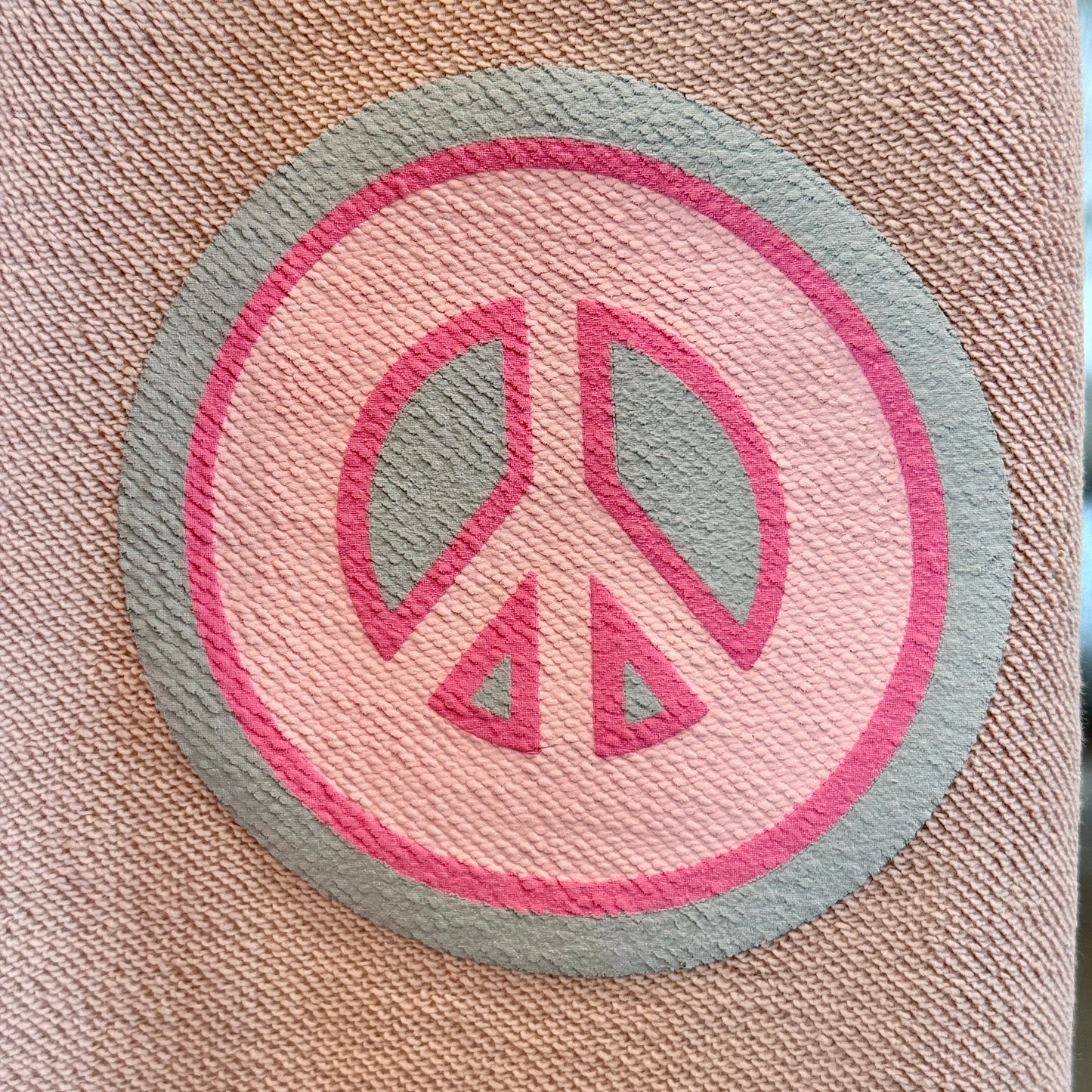 MadHappy Universal Sweatpants Bubblegum Light Dusty Pink Unisex Peace Sign