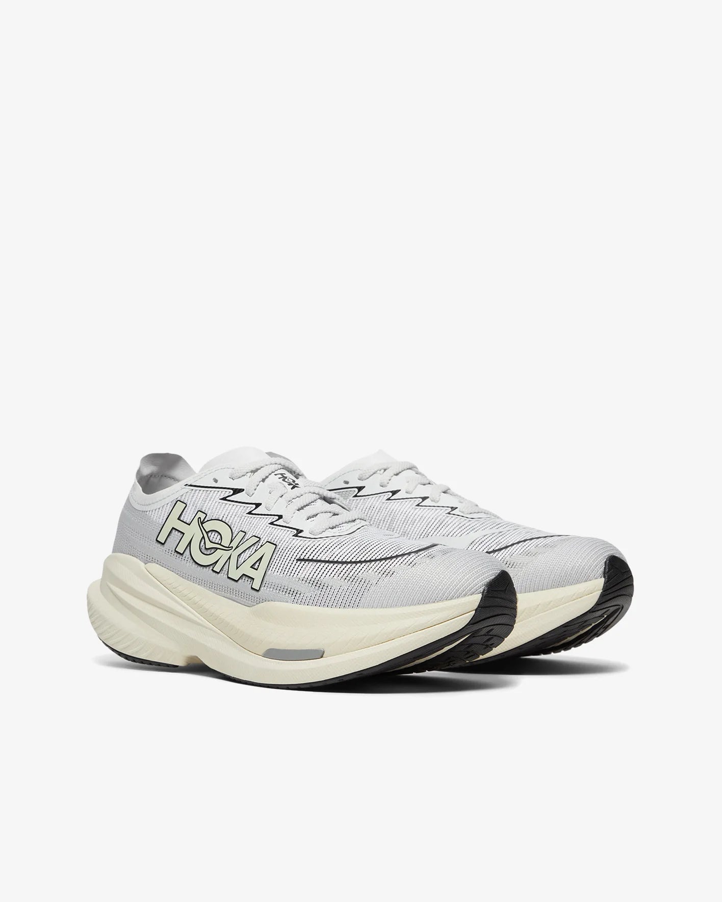 Hoka Mach X 2 U Unisex in White / Cosmic Grey Sneakers