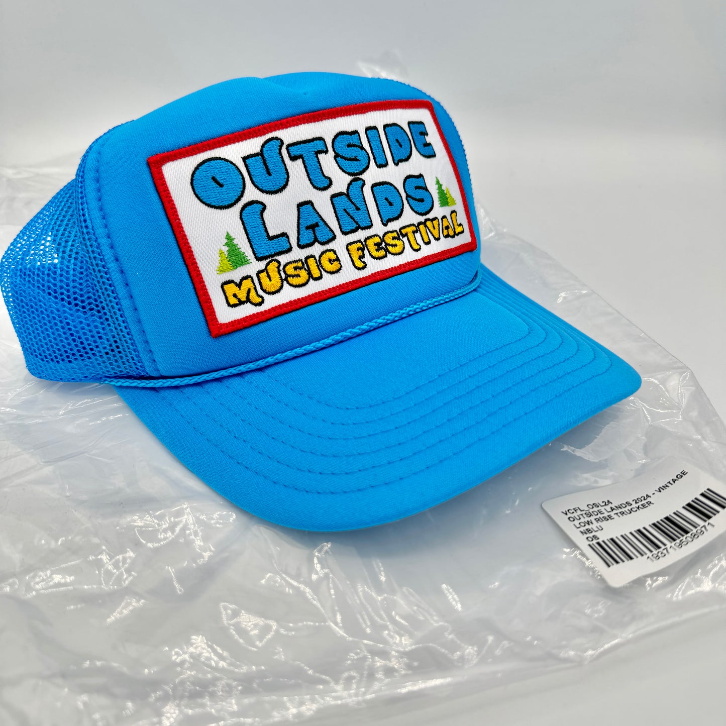 Aviator Nation Outside Lands Trucker Hat in Blue Neon