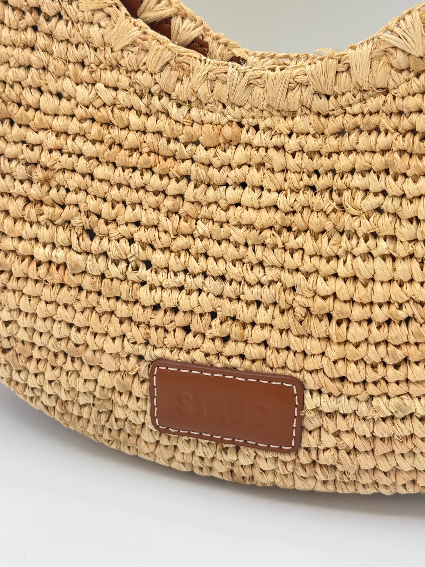 Staud Moon Bag - Natural Raffia