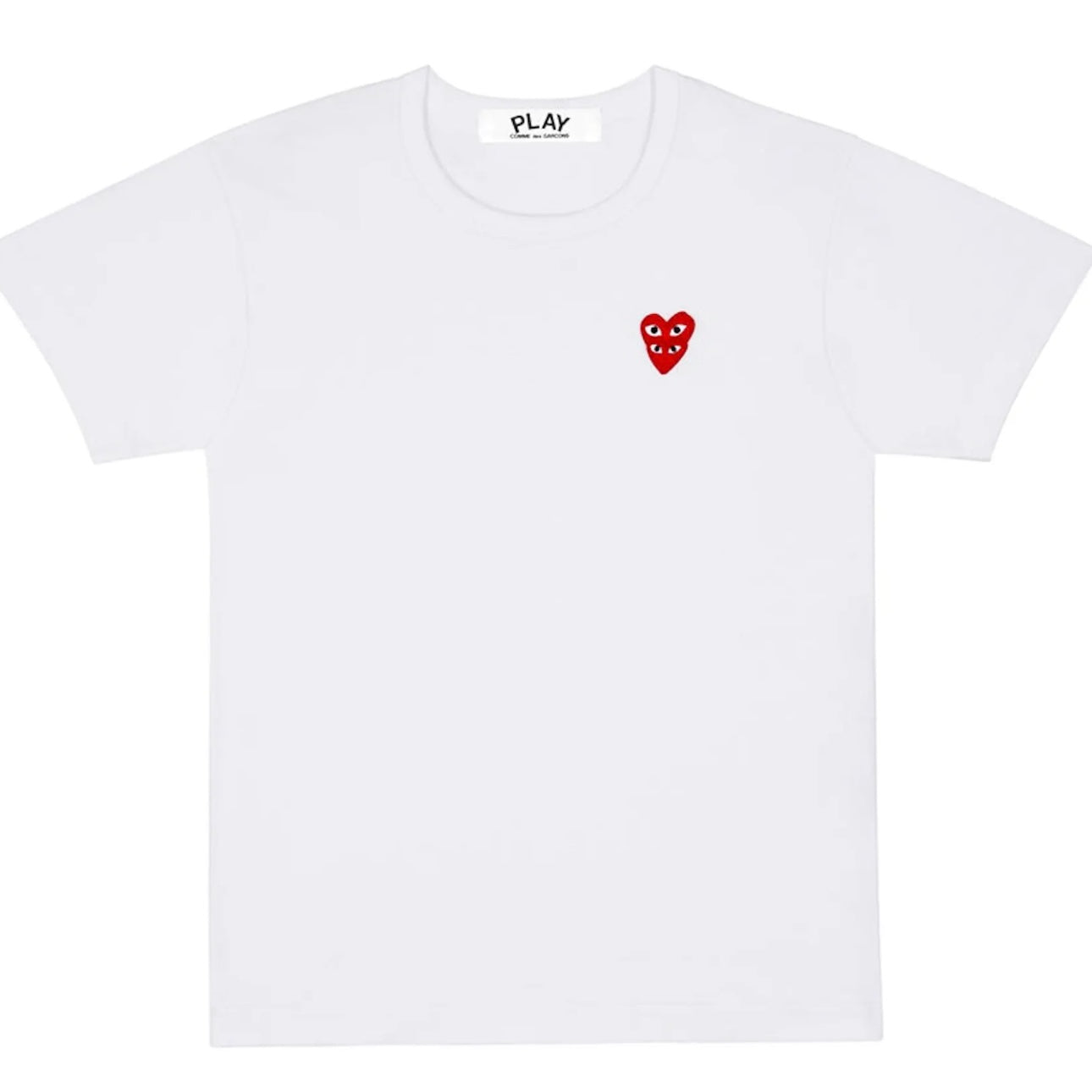 Comme Des Garçons Double Hearts T Shirt CDG Authentic Play