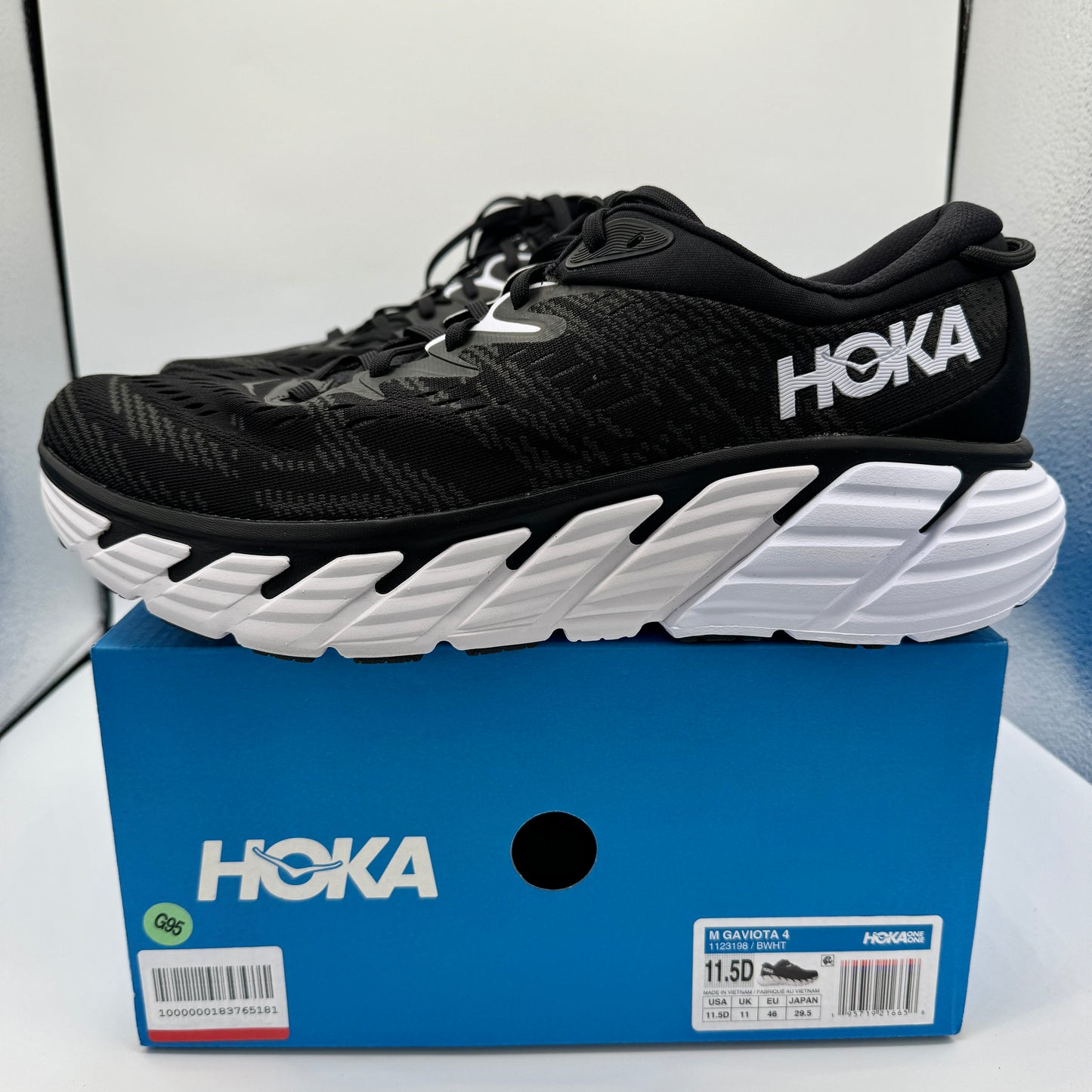 Hoka Gaviota 4 Men’s Running Shoes Black / white athletic shoe by hoka one one