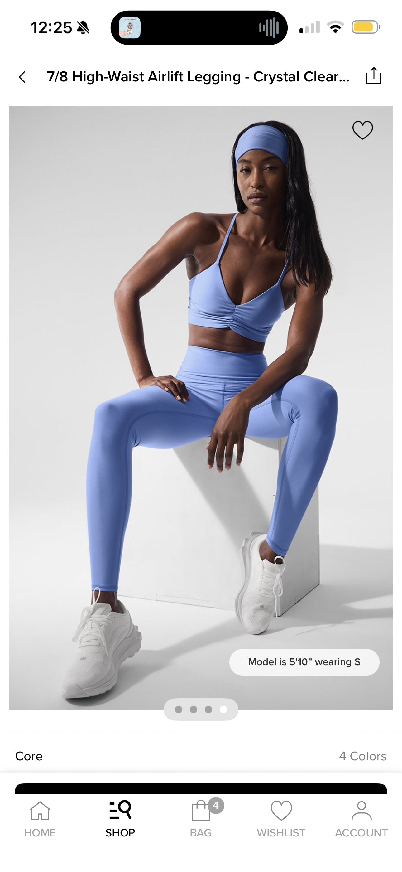 Alo 7/8 Airlift High Waist Legging - Crystal Clear Blue