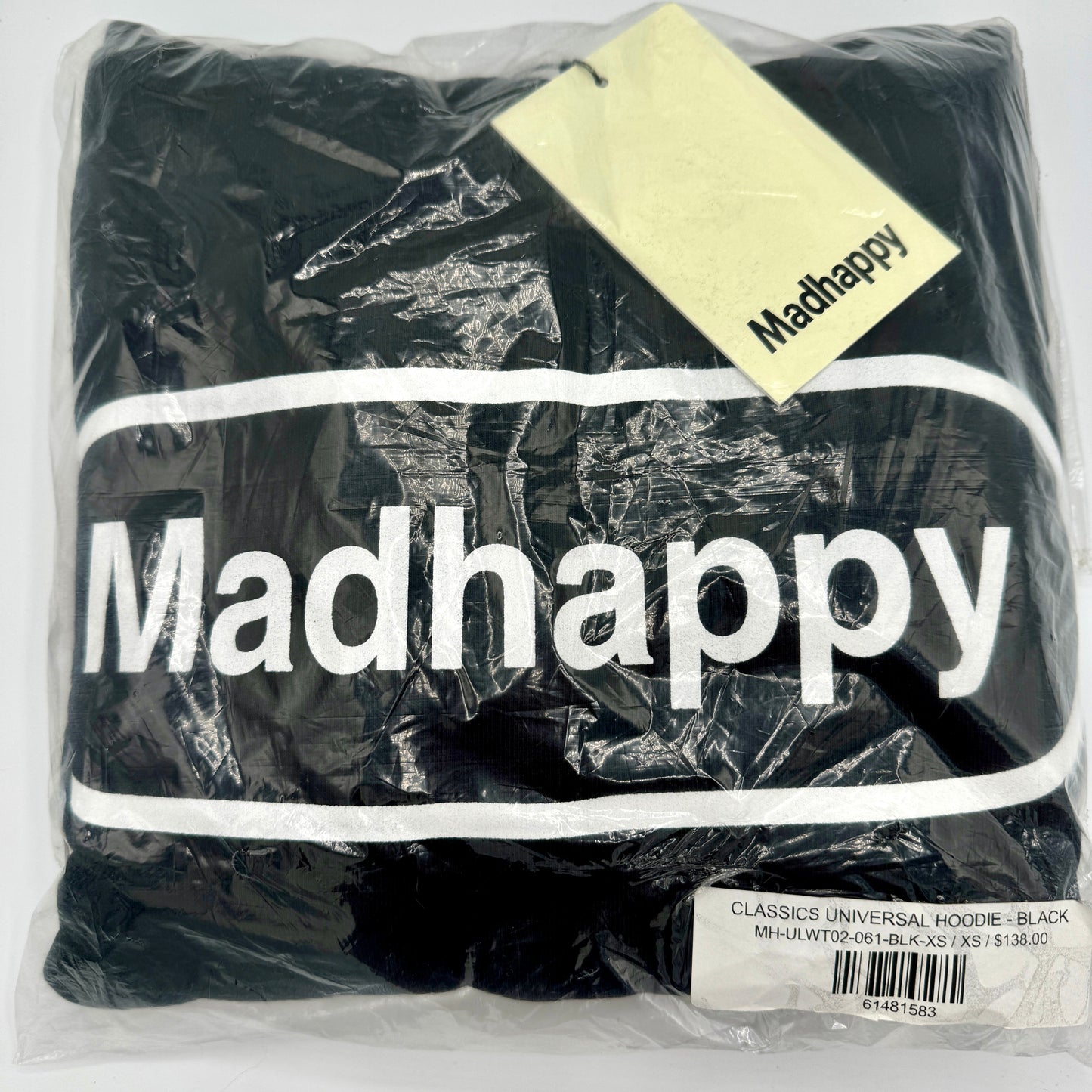 MadHappy Classics Universal Hoodie in black Pill logo design embroidered