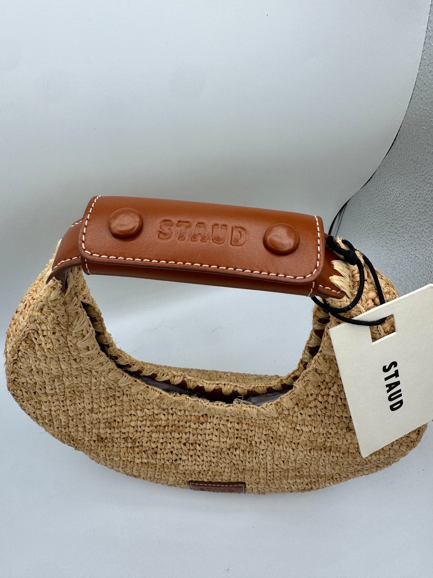 Staud Moon Bag - Natural Raffia