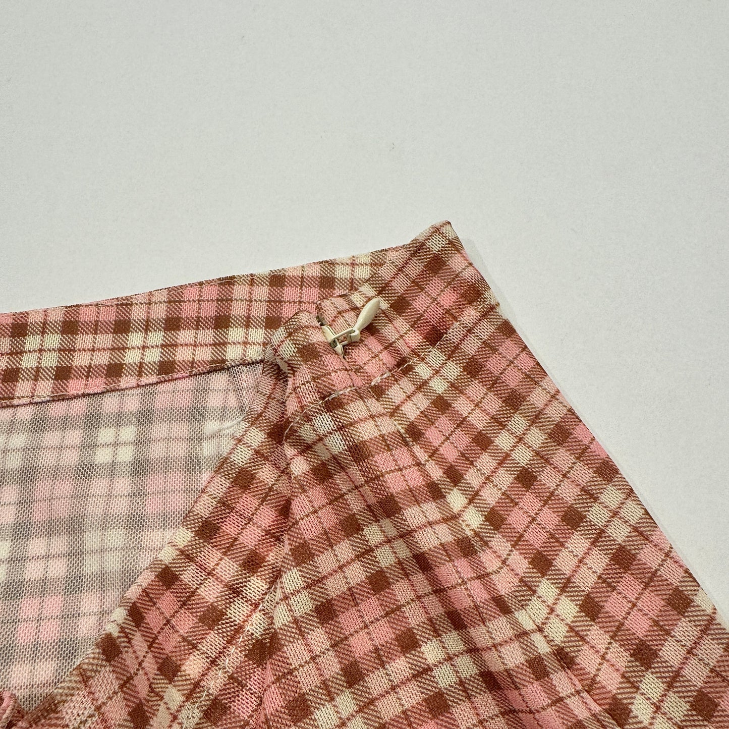 Miaou Fig Mini Skirt in Baby Plaid