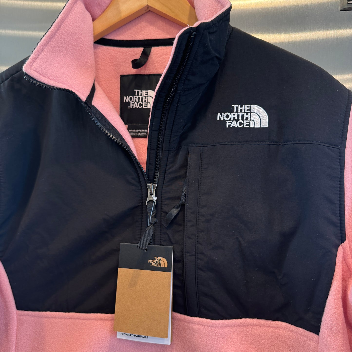 The North Face Denali Women’s Pink Cropped Jacket Pullover shady rose blush