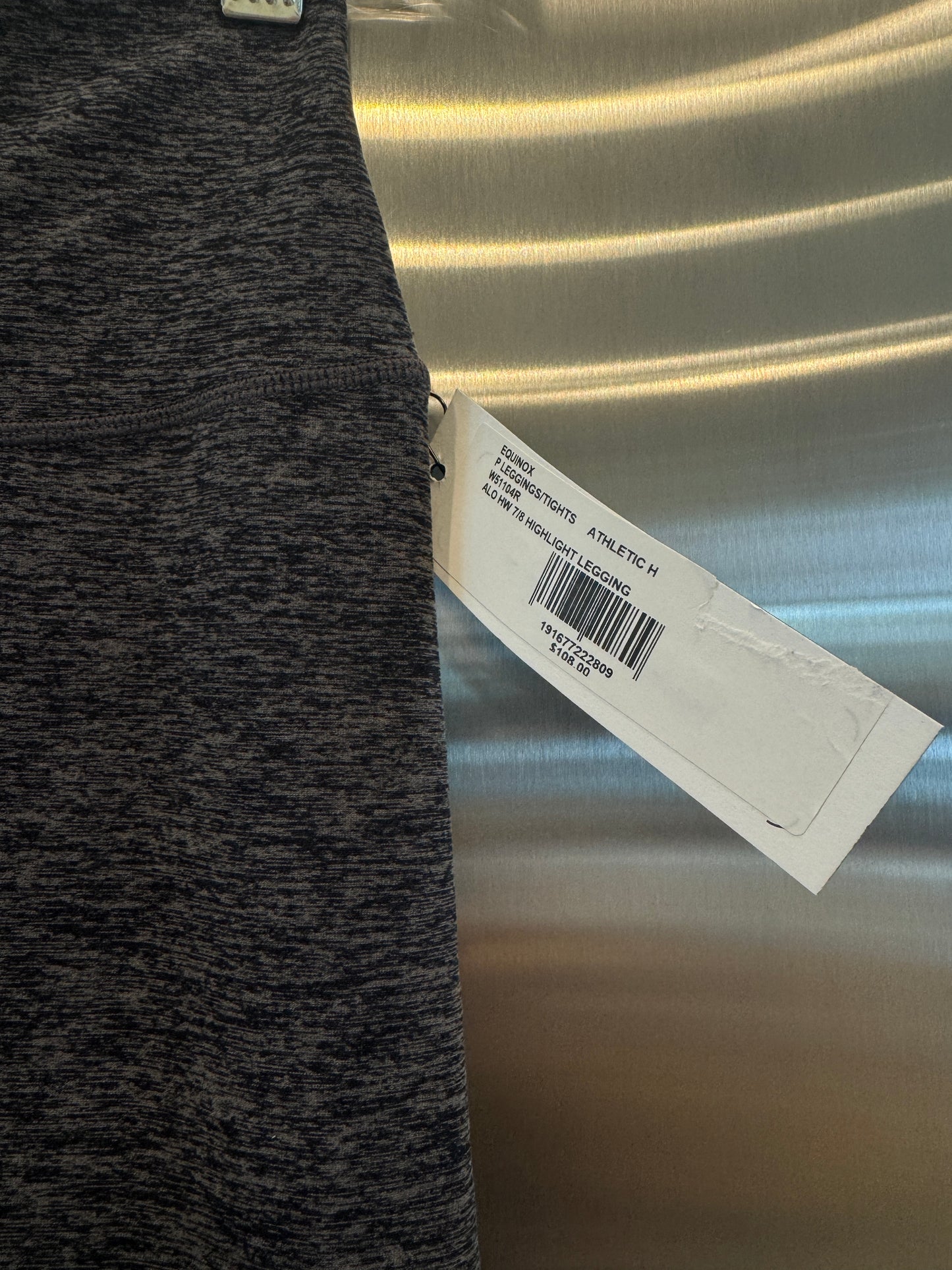 Alo Yoga Alosoft Highlight Leggings HW 7/8 Athletic Grey Heather