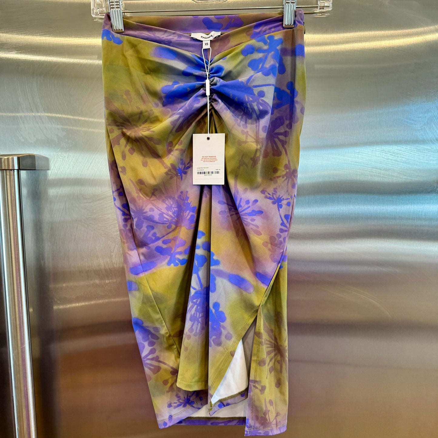 Miaou Khaki Paloma Elsesser Edition Preston Midi Skirt in Mudd Collab