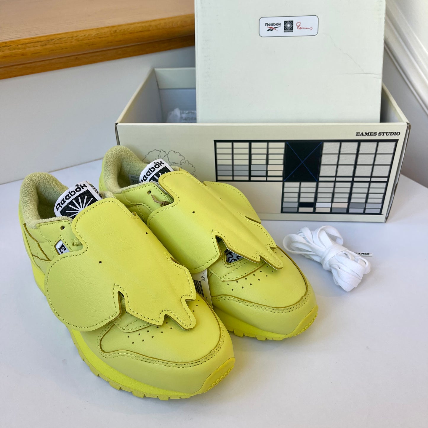 Eames x Reebok Collab Sneaker Aloe Yellow Green Neon Sneakers Unisex Shoes