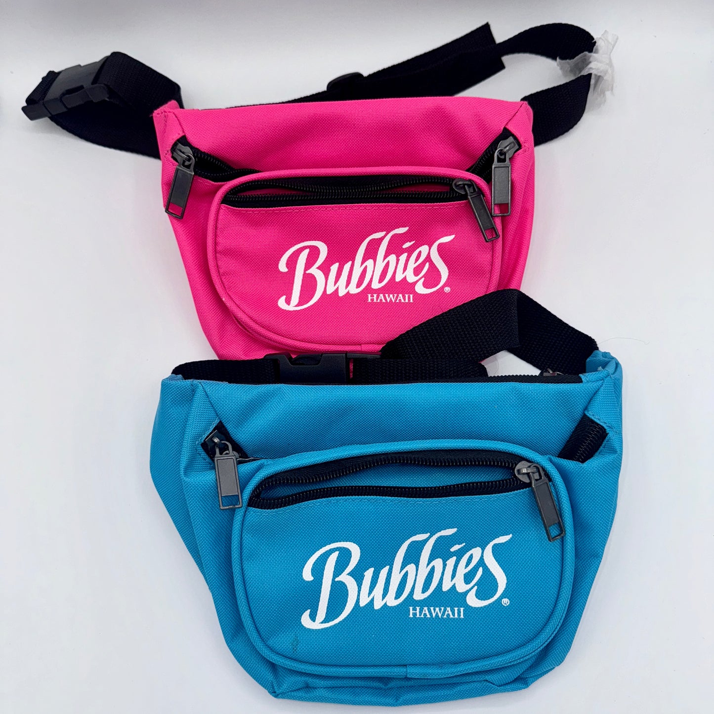 Bundle 2 Waist Bags / Fanny Packs / Crossbody Pouches Bubbies Hawaiian Mochi