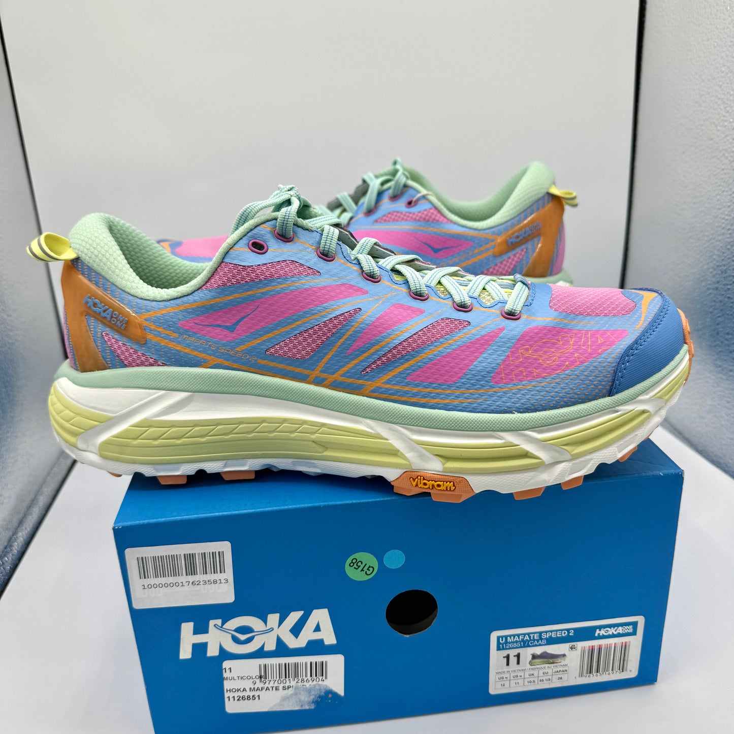 Hoka Mafate Speed 2 U UNISEX Running Shoes in Cyclamen All Aboard Multicolor