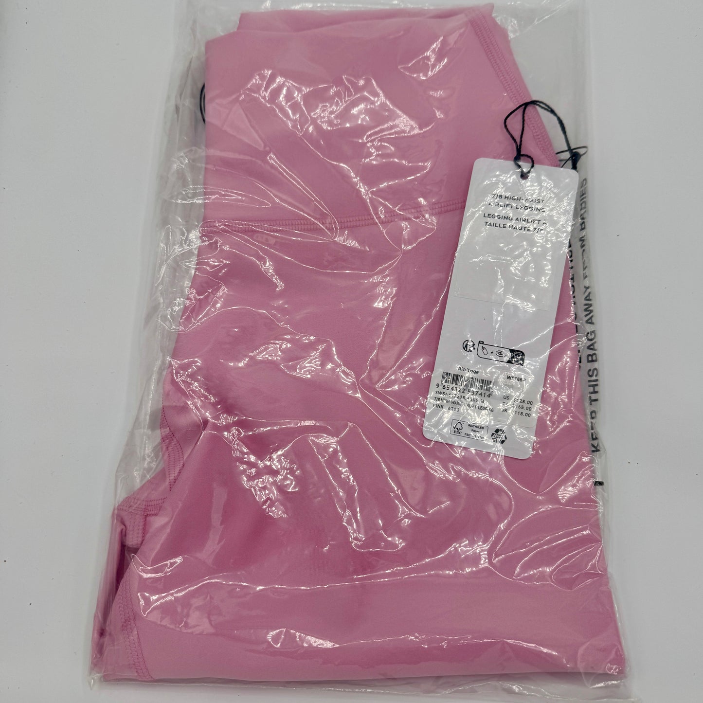 Alo 7/8 Airlift High Waist Legging - Sweet Pink