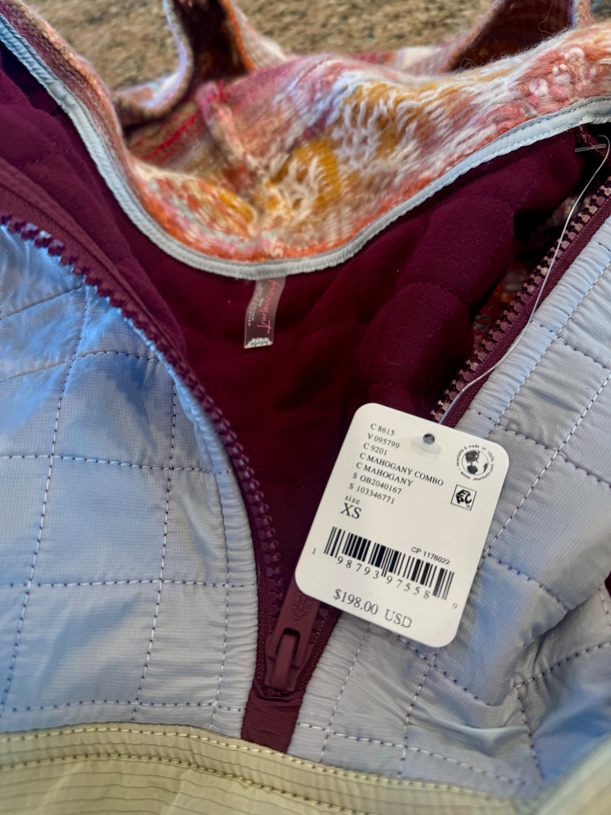 Free People To The Peak Quarter Zip Anorak Knit / Fleece Jacket - Mahogany , FP Movement