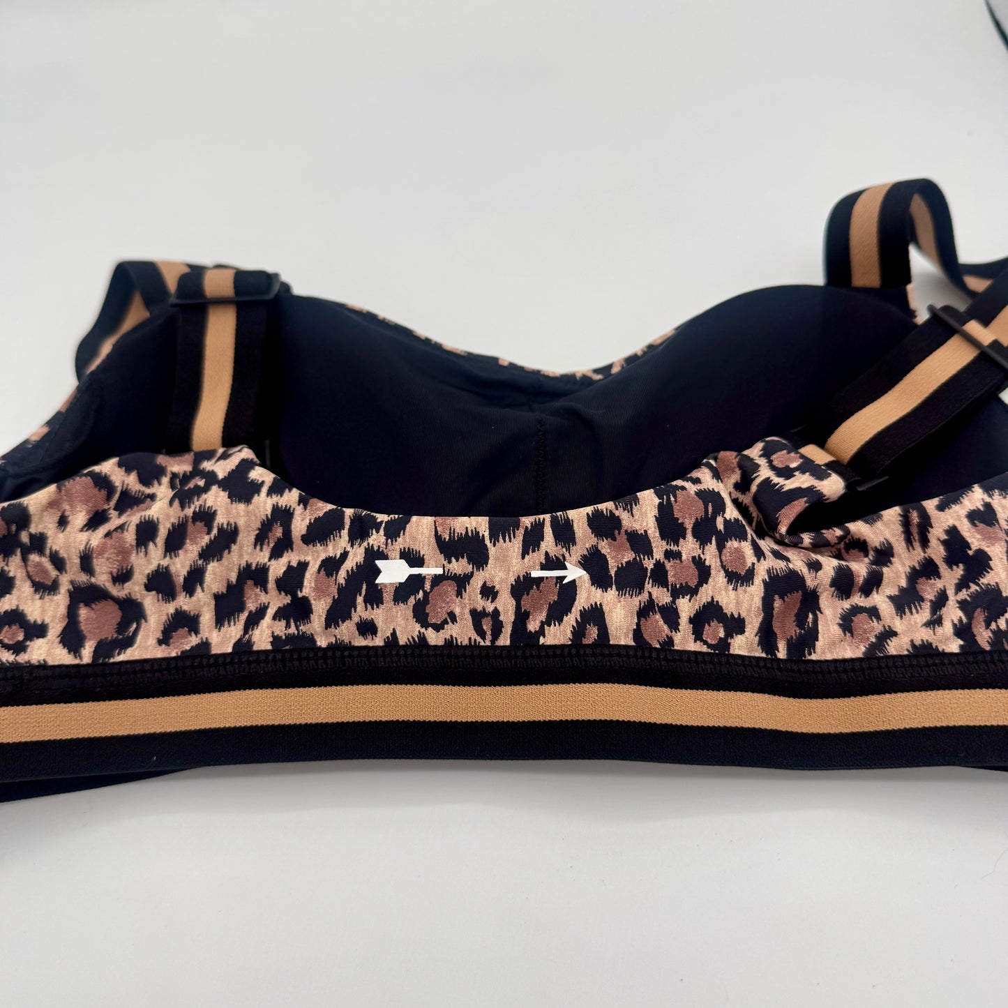 The Upside Ryker Nina Bra in Cheetah Leopard Brown Black