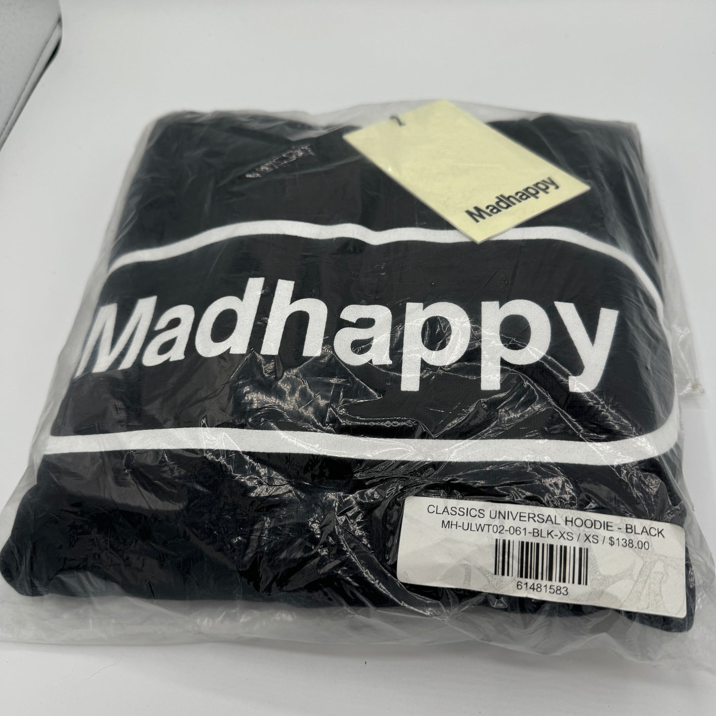 MadHappy Classics Universal Hoodie in black Pill logo design embroidered