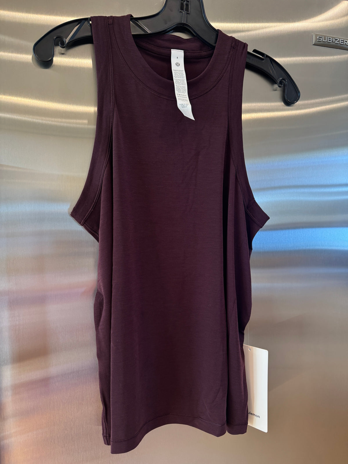 Lululemon Jersey Training Tank Top , Women’s in Black Plum Dark Burgundy Red