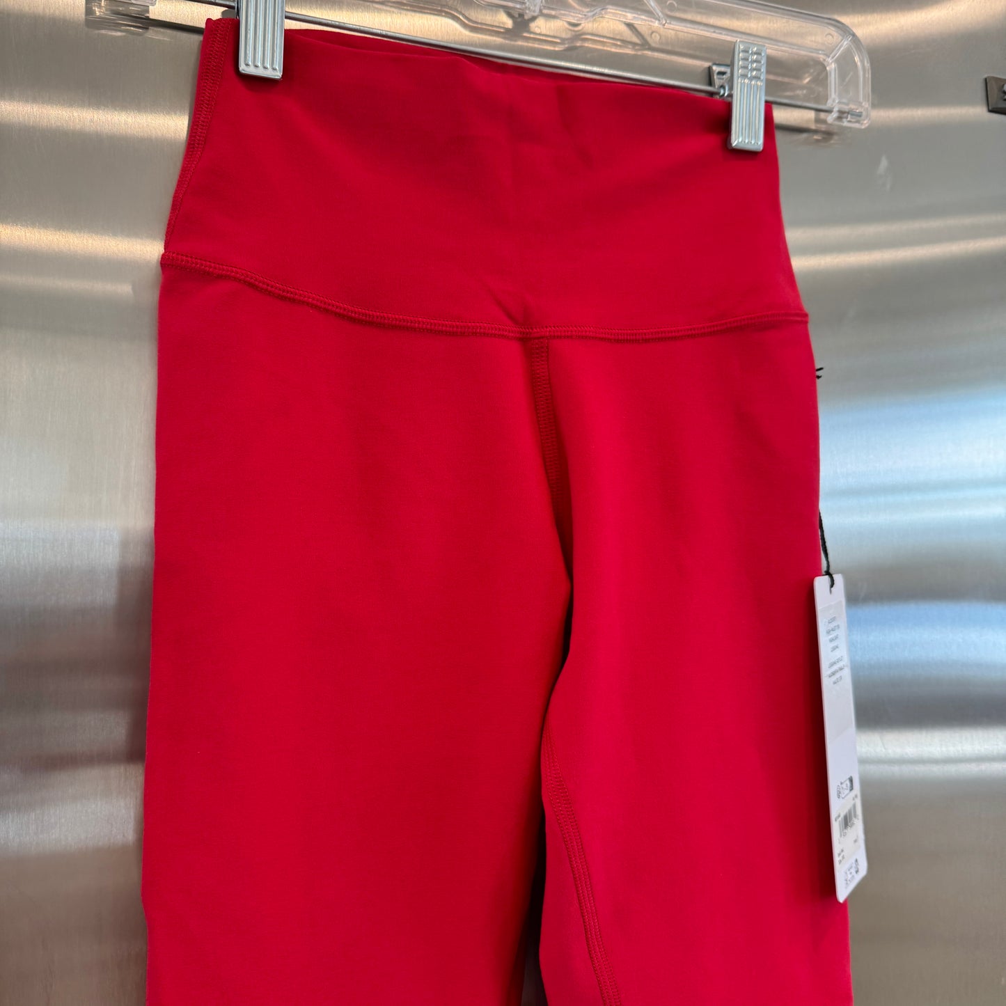 Alo Bold Red Alosoft Leggings High Waisted 7/8 Pants