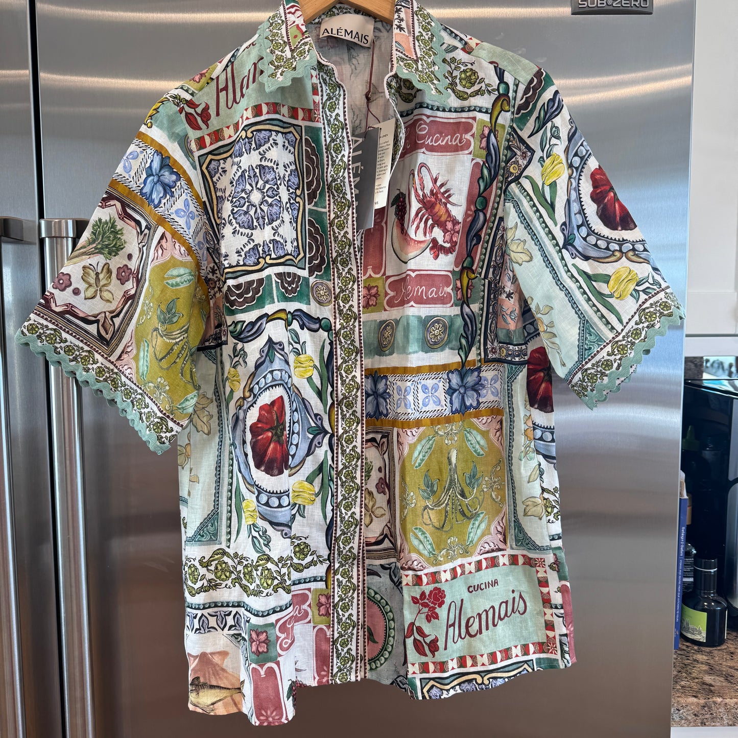 Alemais Tommasina Linen Button Down Shirt