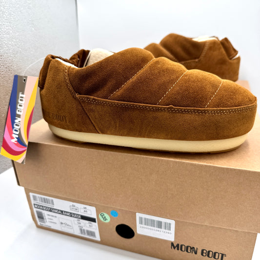Moon Boot Evolution Slipper in Tan Suede Mule