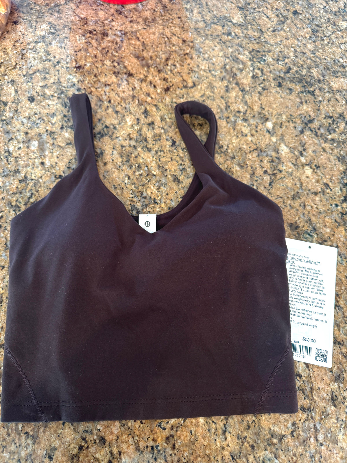 Lululemon Align Tank Top - Espresso Brown
