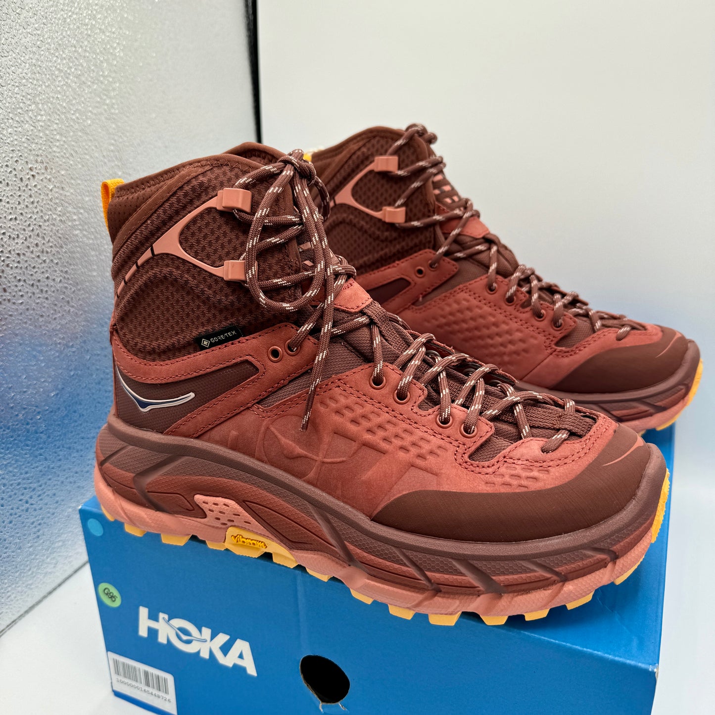 Hoka Tor Ultra Hi Hiker in Red Spice / Hot Sauce Hiking Boots Unisex