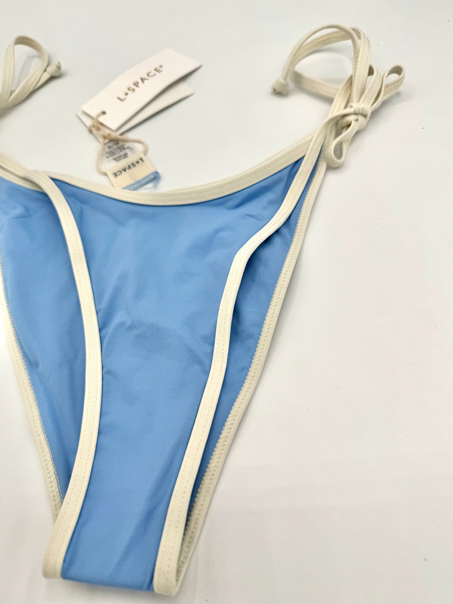 L Space Levy Classic Swim Bottom in Aura Blue / Cream