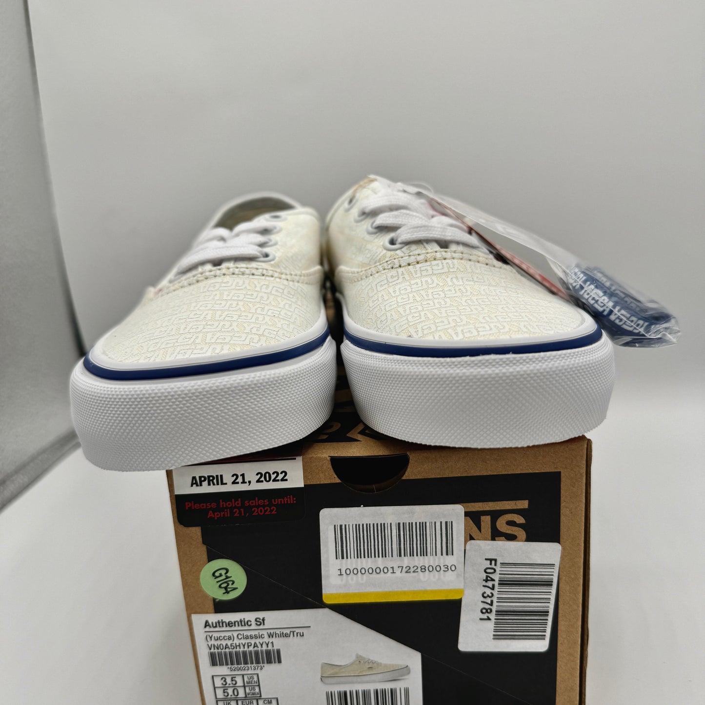 Vans Authentic SF Classic Low Top Sneaker in Cream off white x Yucca Fins