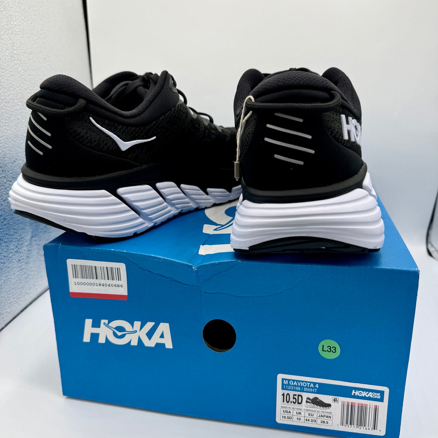 Hoka Gaviota 4 Men’s Running Shoes Black / white athletic shoe by hoka one one